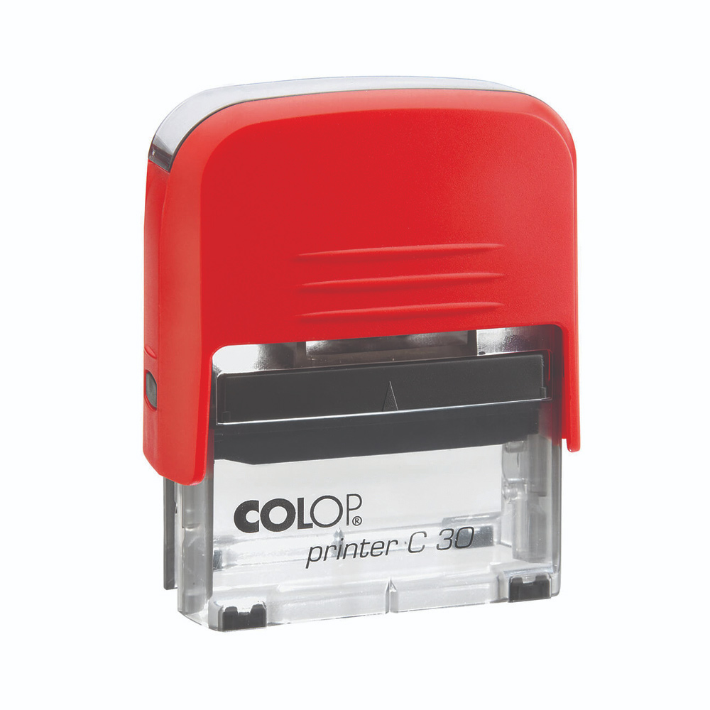Оснастка для штампу пластикова 47х18мм., Compact, черв. Colop - фото 3