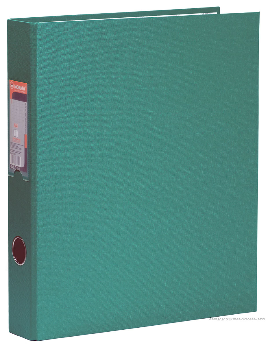 Папка А4, 50мм., 2кольца (PVC), зелен. NORMA - фото 2