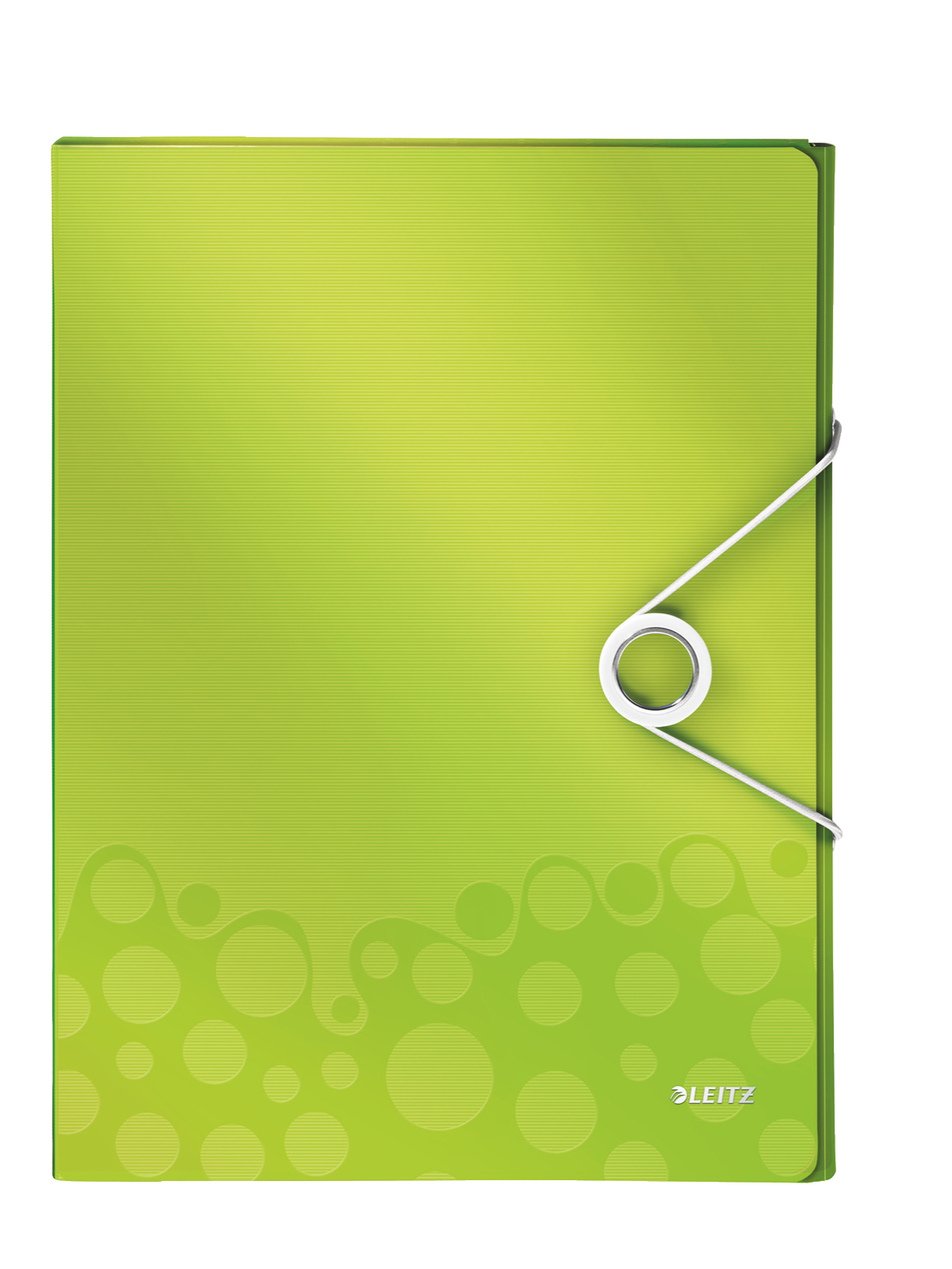 Папка-бокс на гумках Wow А4, 30мм., до 250арк., пластик, метал. зелен. LEITZ - фото 2