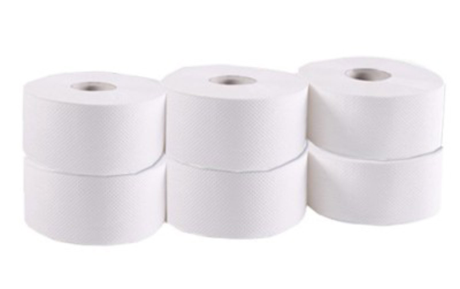 Папір туалетний Джамбо, 2 шари, целюлоза, 160м., 1455відр. (9*11см.),6шт./уп. біл. Україна - фото 2