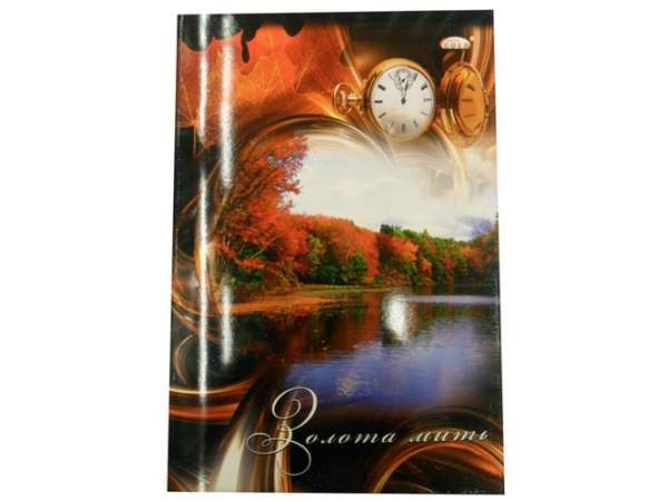 Зошит А6, 96арк., клітинка, тверда обкладинка Gold Бріск - фото 1