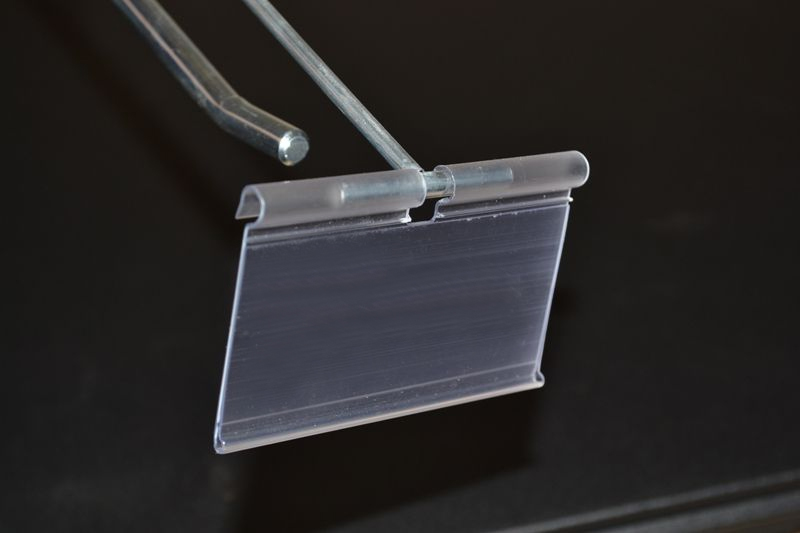 Цінникотримач на Т-гачок 39*50мм, прозор. Україна - фото 1