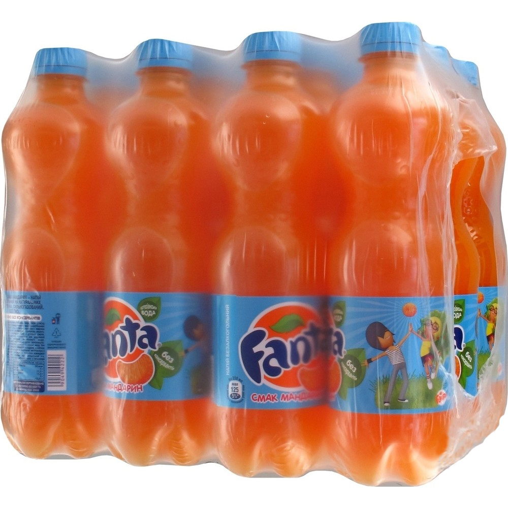 Напій Фанта Мандар 0,5л, 12шт/уп., пластикова пляшка Fanta - фото 1