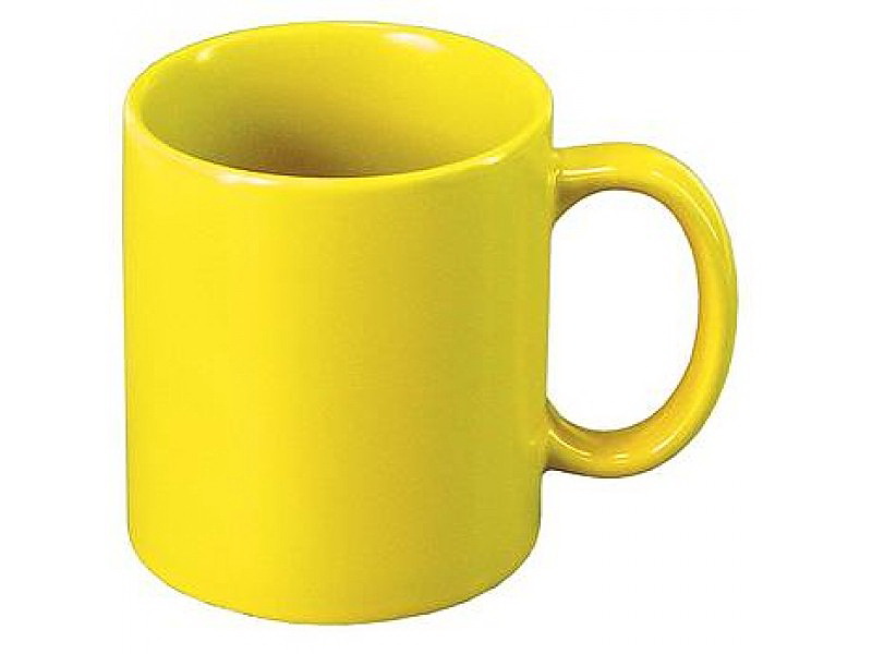 Чашка, 340мл.,  глянцевая, желт. Мой Дом - фото 1