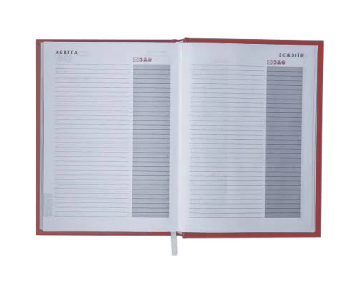 Ежедневник не датированный Amazonia, 150*205мм., 144л., бумвинил, линейка, красн. BuroMax - фото 2