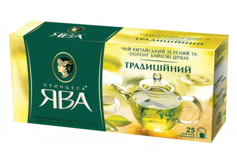 Чай зеленый традиционный, 25пак. по 1,8г. Принцесса Ява - фото 1