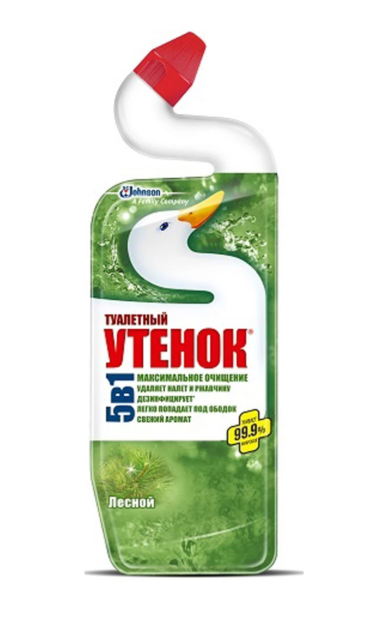Засіб для чищення унітазів, 500мл. Лісова свіжість Каченя - фото 2