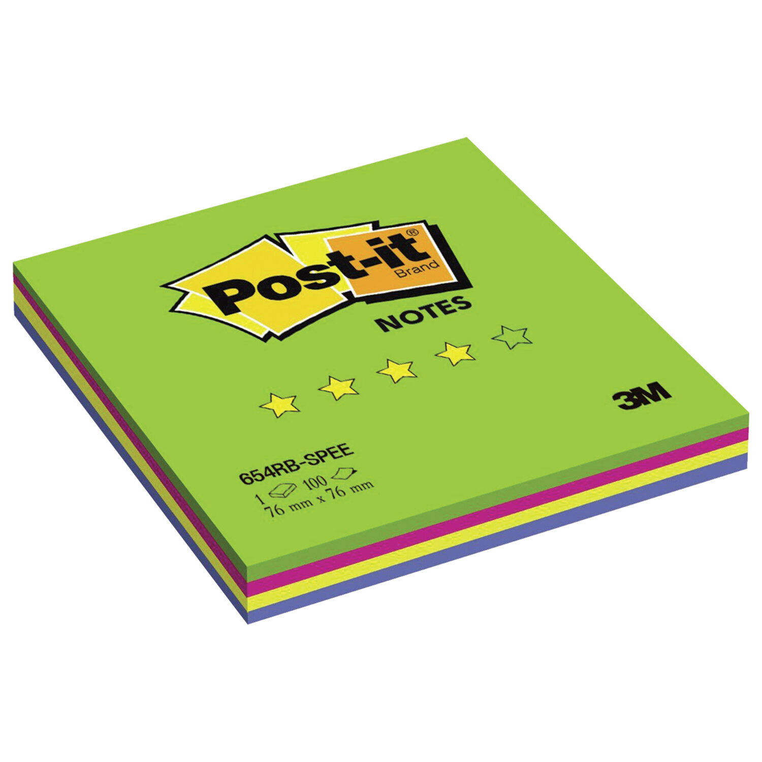 Блок паперу з клейким шаром Post-it 76*76мм.*100л Весна, асорті 3M - фото 3