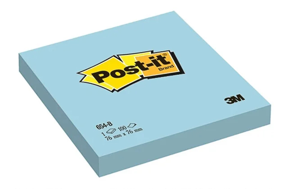 Блок паперу з клейким шаром Post-it 76*76мм.*100л, синій 3M - фото 1