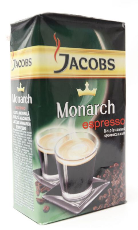 Кава мелена Jacobs Espresso 230гр., купаж арабіка/робуста (8714599106945) Jacobs - фото 1