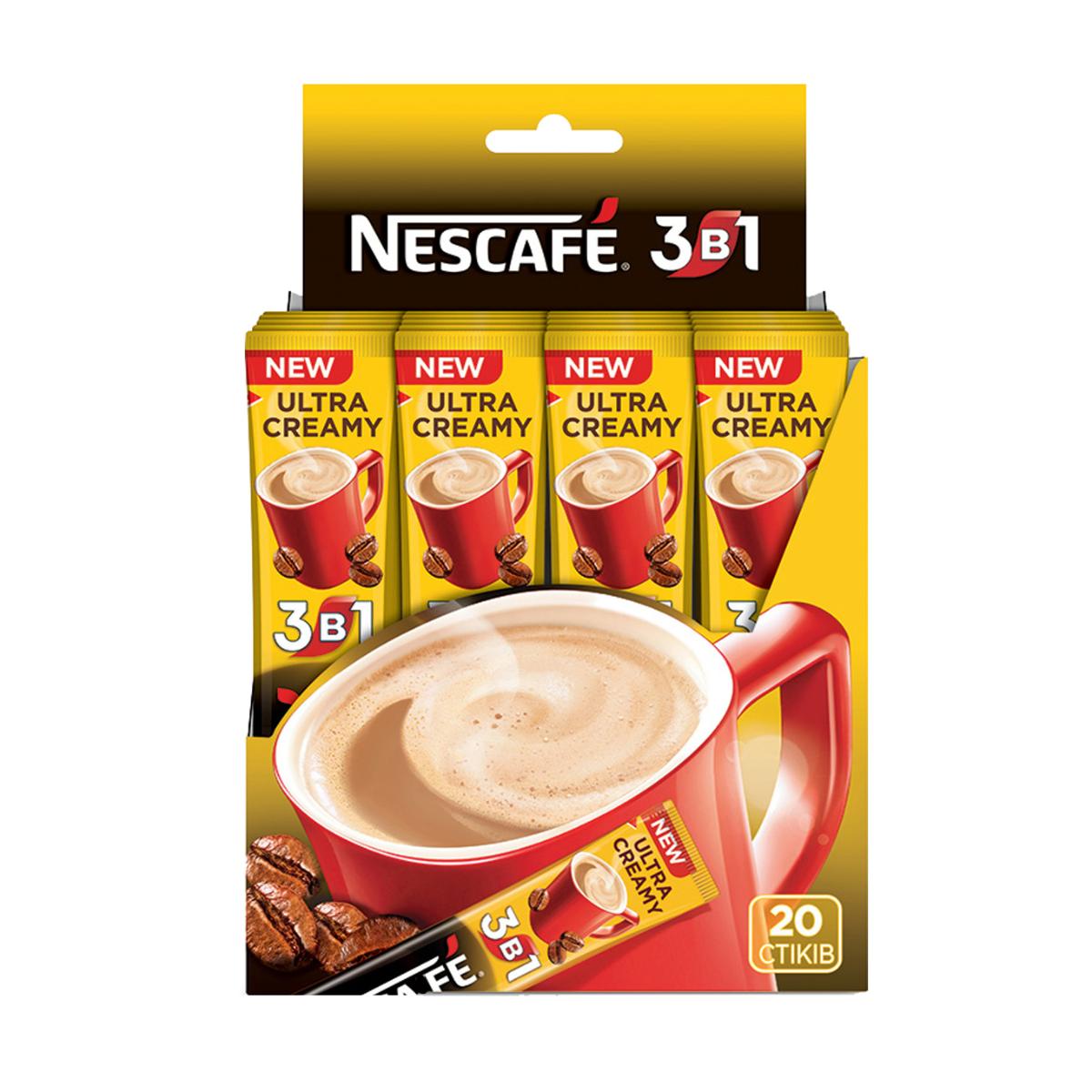 Кава в стіках Jacobs 3 в 1 Ultra Creamy, 24шт.по 13г. Nescafe - фото 1