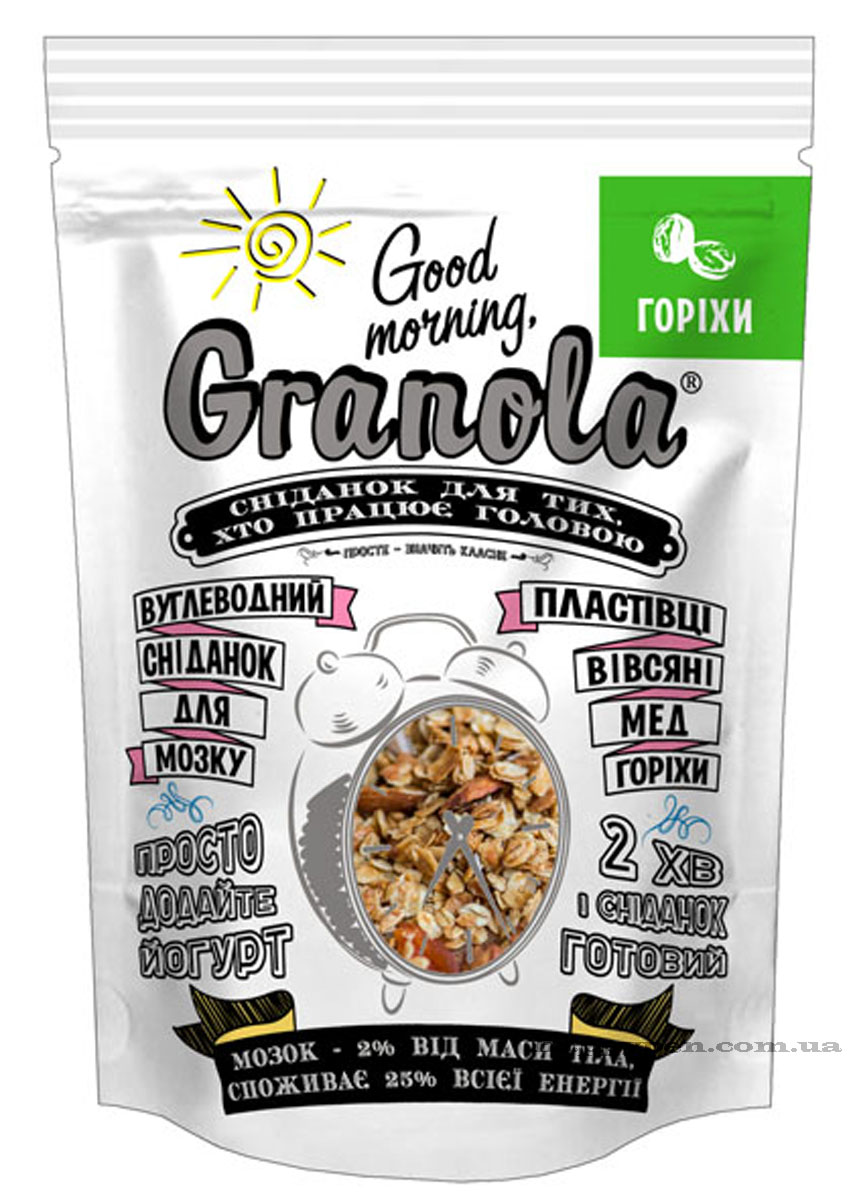 Готовий сніданок Гранола з горіхами, 330гр. - фото 1