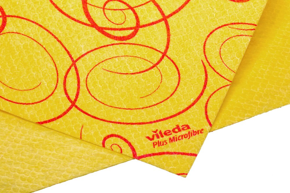 Салфетка вискоза для уборки универсальная Allpurpose Cloth, 38*40см., 1шт./уп., желт. Vileda - фото 2