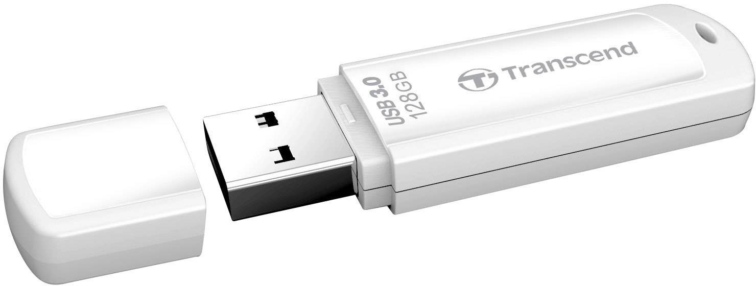 Флеш-пам'ять USB 3.0 Flash Drive 128Gb JetFlesh 700 моноблок, пластик. корпус, біл. TRANSCEND - фото 2