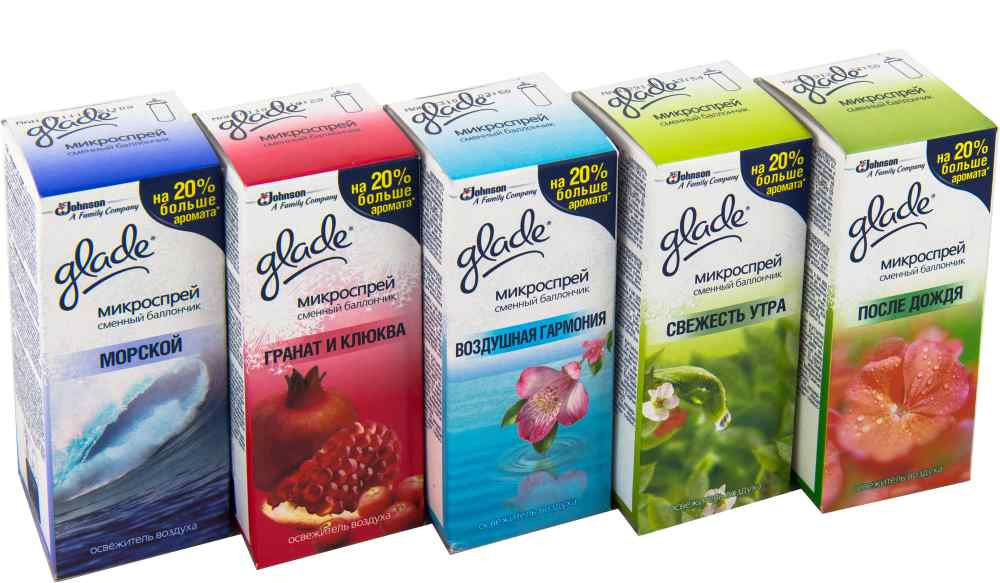 Запаска освіжувач повітря мікроспрей, 10мл., Пивонія  та соковиті ягоди GLADE - фото 2