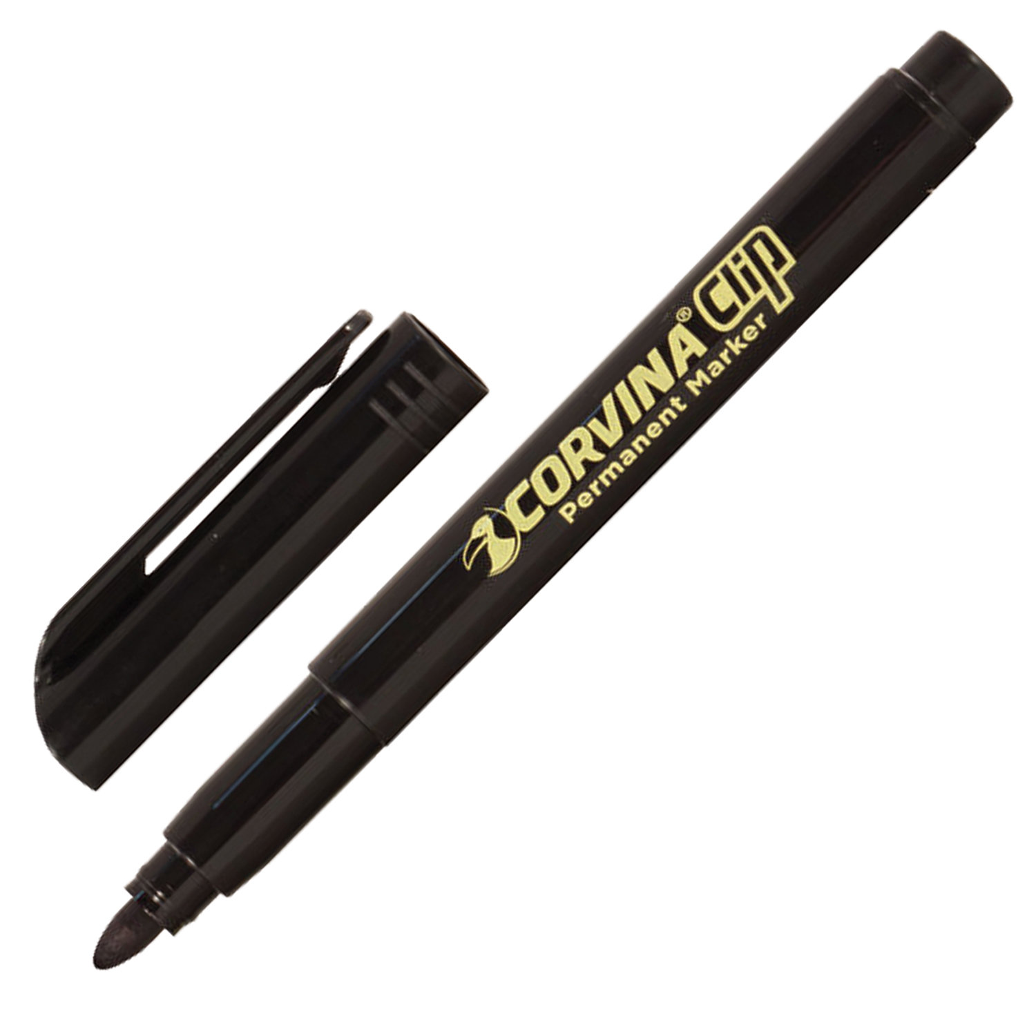 Маркер перманентний 2,5мм. Clip, чорн. Corvina - фото 2