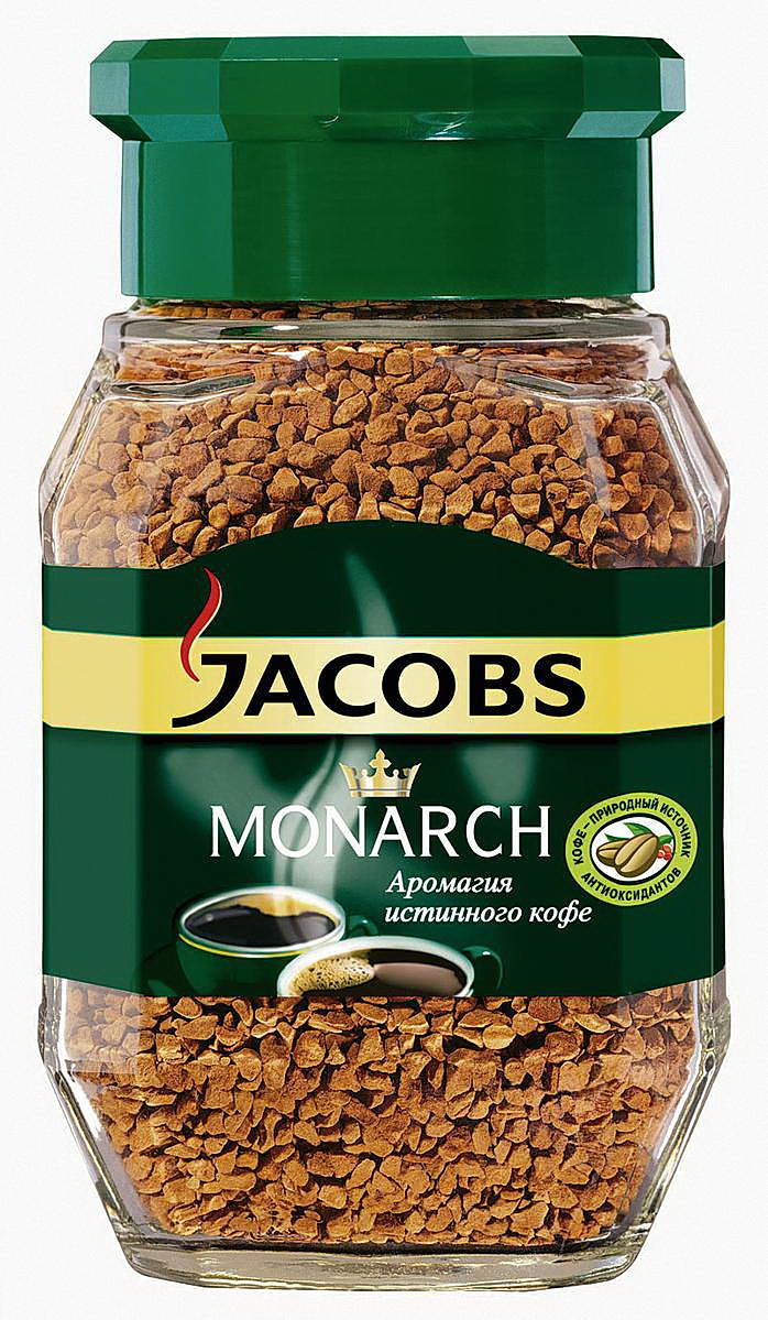 Кофе растворимый Monarch 48г., стеклянная банка Jacobs - фото 1