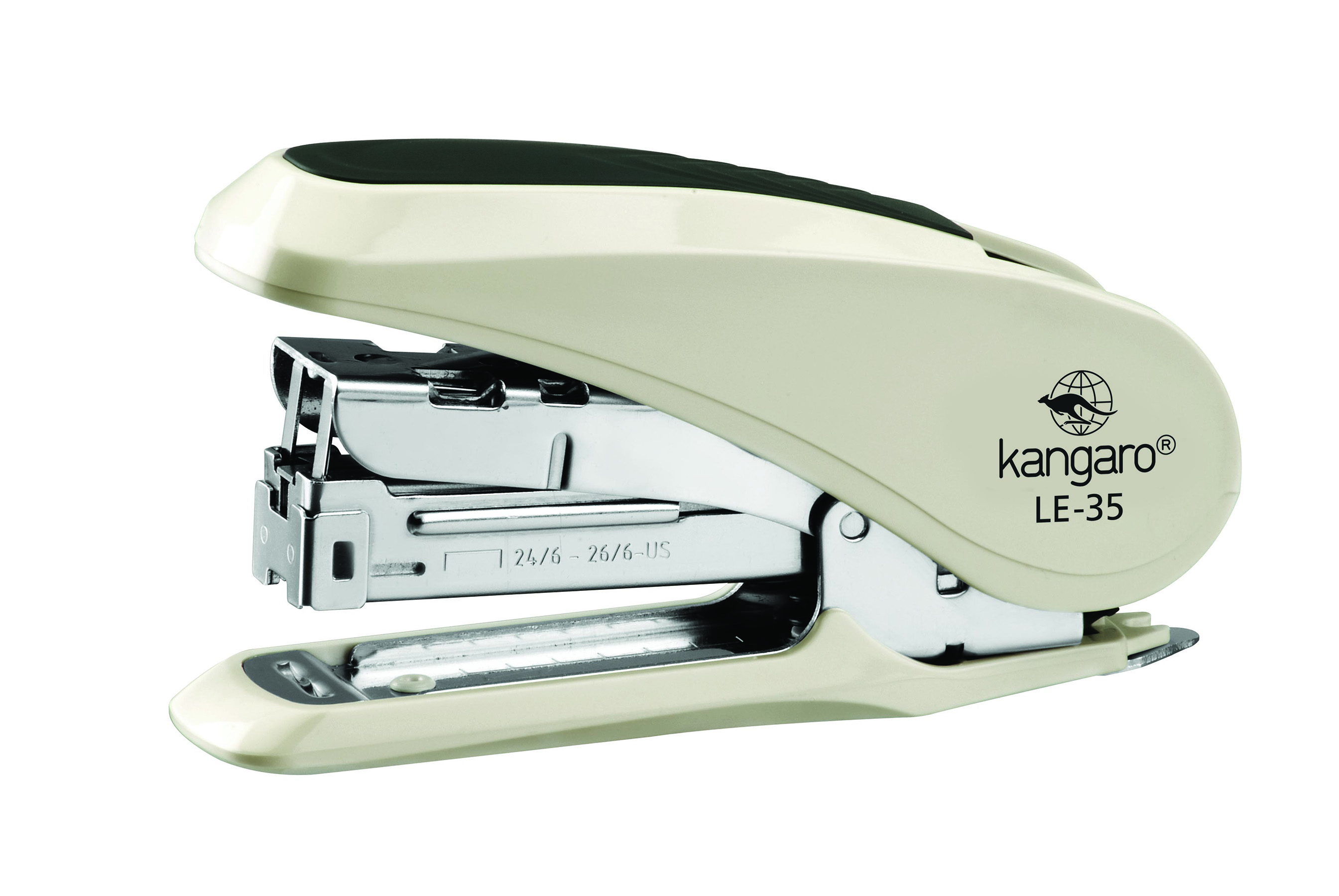 Степлер 24/6 30л., пластик/метал, слон.кость Kangaro - фото 2