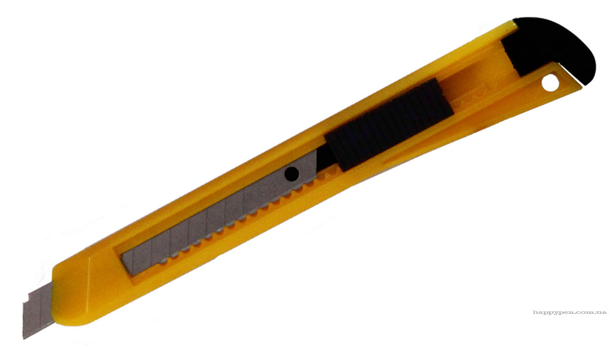 Ніж канцелярський малий 9мм., металева напрямна Scholz - фото 2