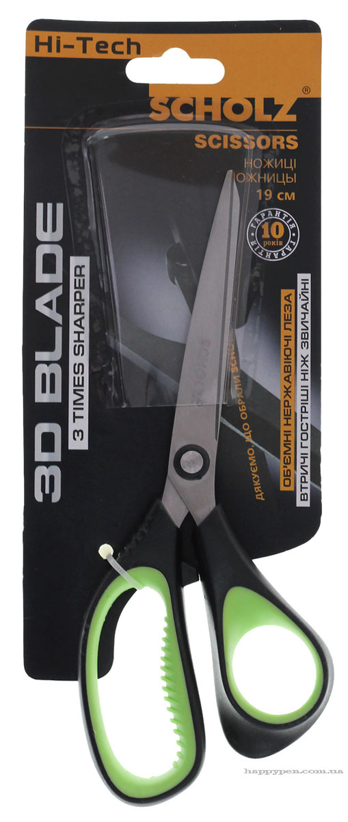 Ножницы 19см., с прорезиненными ручками, долго остаются острыми Scholz - фото 2