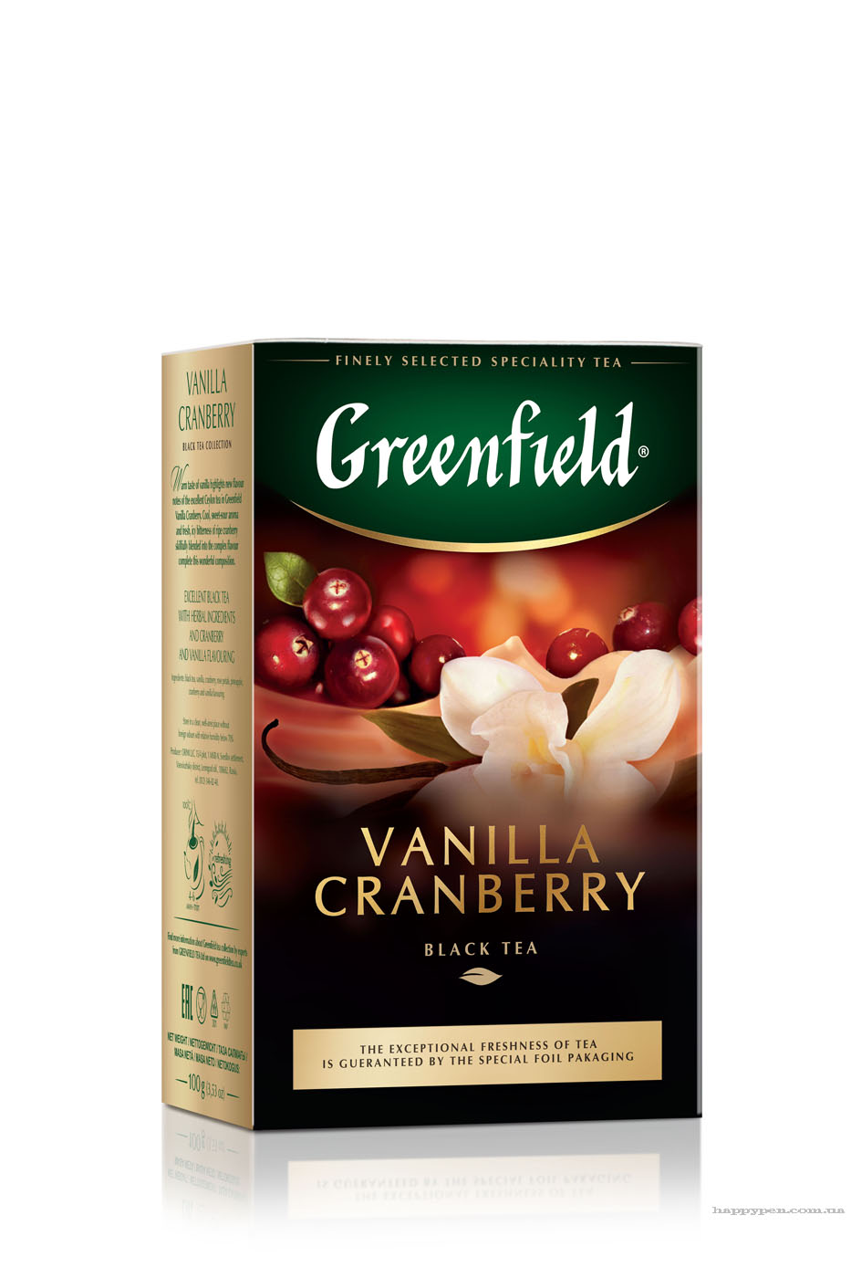 Чай чорний ароматизований Vanilla Cranberry, 100г. Greenfield - фото 1