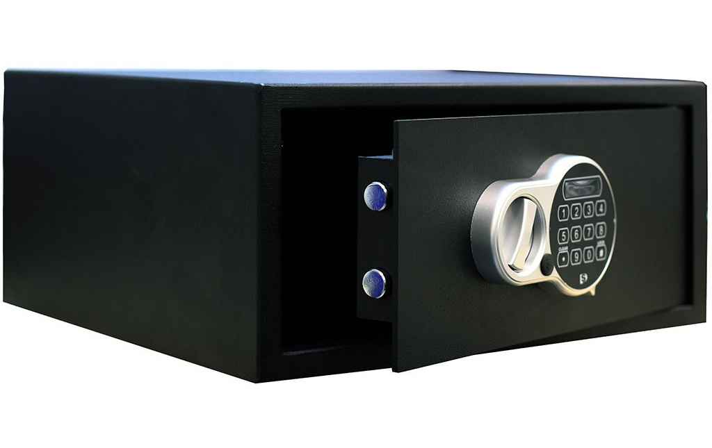 Сейф гостиничный (200*430*415мм.) электронный кодовый замок, SH-20.EL, черн. AIKO - фото 2