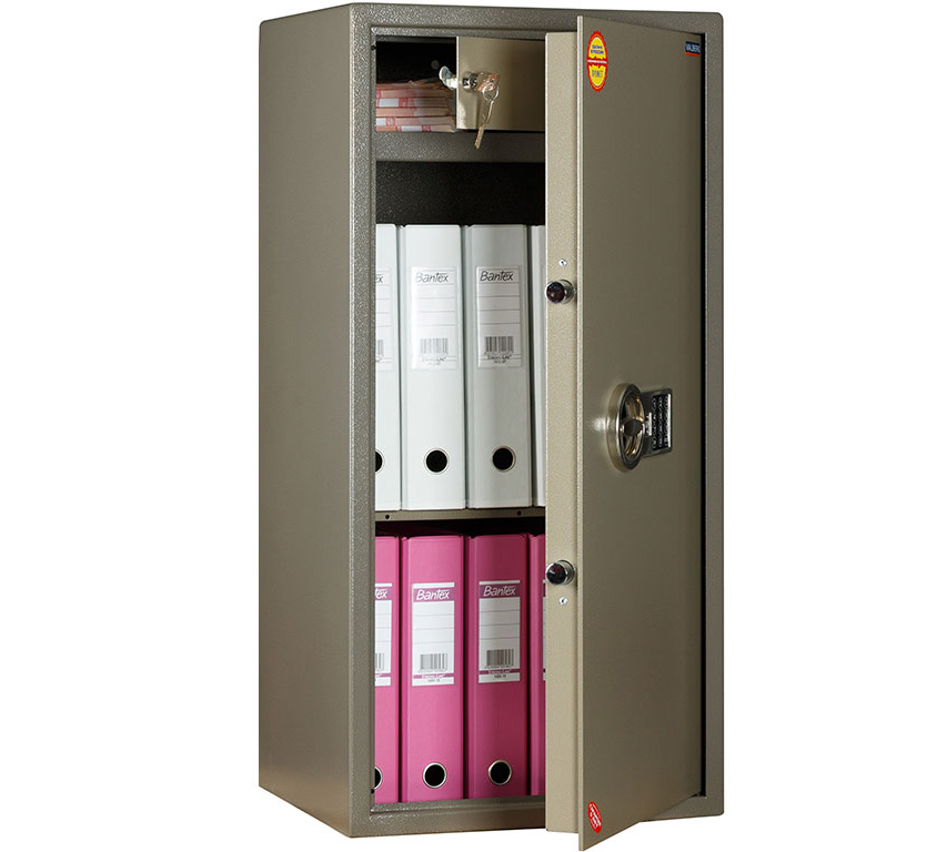 Сейф офисный (900*440*355мм.) электронный кодовый замок, 1 полка, кас/ячейка, ASM-90Т EL, коричн. Valberg - фото 3