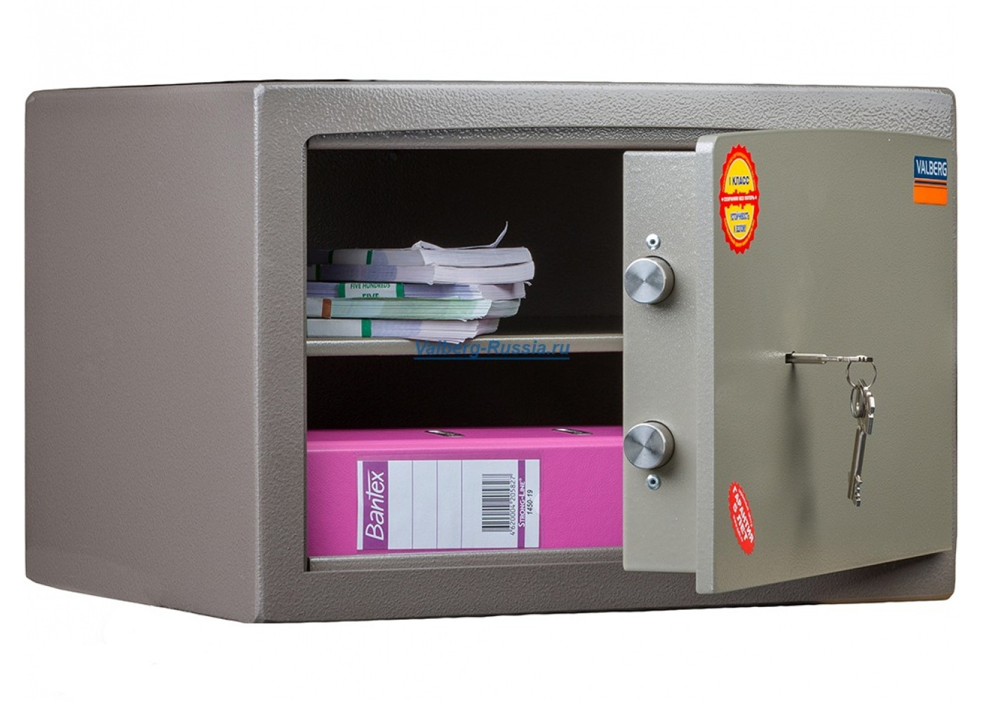 Сейф взломостойкий (300*440*380мм.) ключевой замок, 1 полка, 1 класс, ASК-30, коричн. Valberg - фото 5
