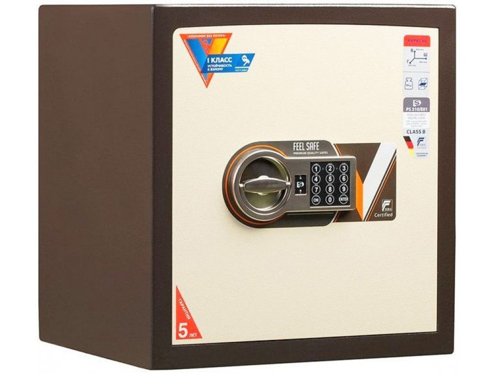 Сейф взломостойкий (460*440*380мм.) электонный кодовый замок, 1 полка, 1 класс, ASК-46 EL new, темно Valberg - фото 5