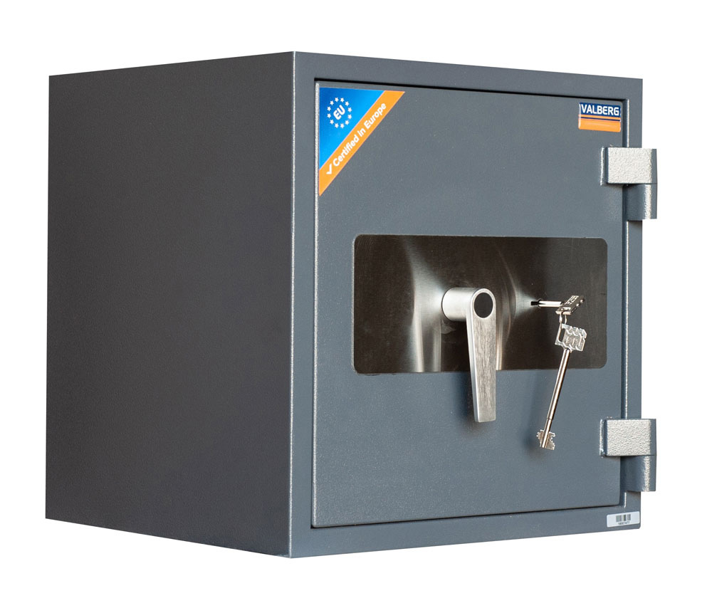 Сейф вогнезламостійкий (460*440*430мм.) ключовий замок, 1 полиця, 2 клас, Protector PLUS 46, графіт Valberg - фото 3
