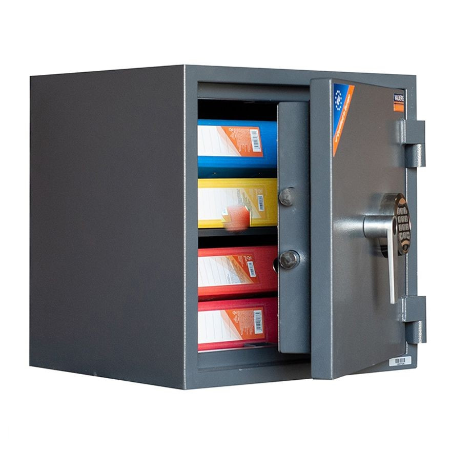 Сейф вогнезламостійкий (460*440*430мм.) елек/код.  замок, 1 полиця, 2 клас, Protector PLUS 46 EL Valberg - фото 4