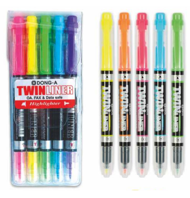 Маркер текстовий 1-5мм., двосторонній, блакит. Dong-A - фото 2