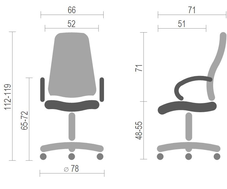 Крісло для керівника Савой, беж. АКЛАС - фото 2