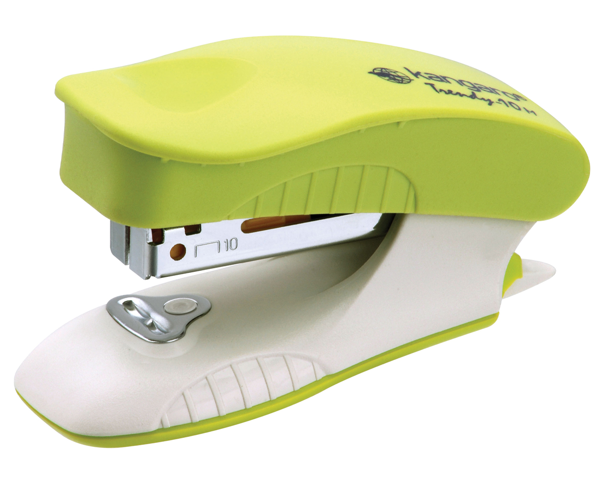 Степлер №10 Trendy-10м 10л., пластик/метал, мини, зелен. Kangaro - фото 2