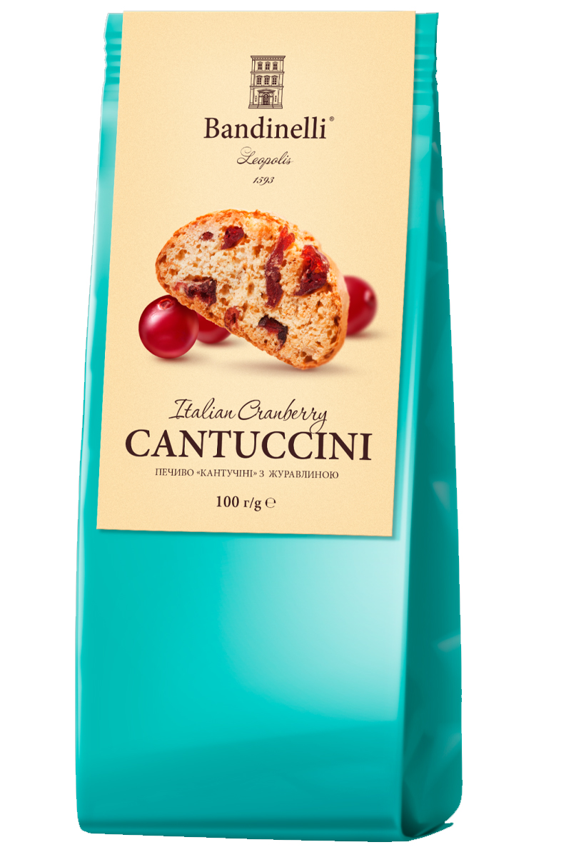 Печенье Кантучини с клюквой 100 г Bandinelli - фото 2