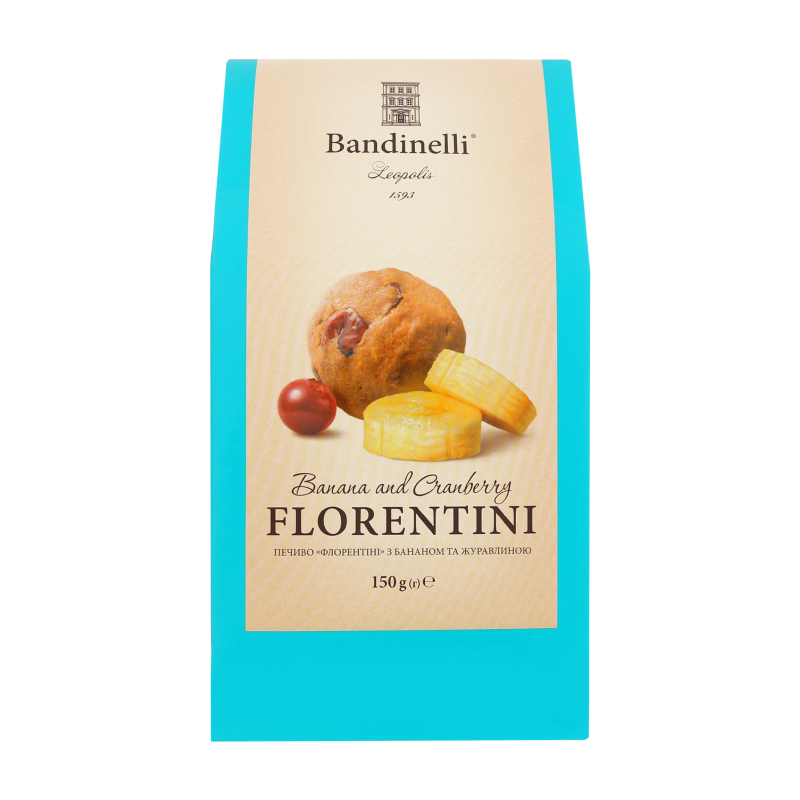 Печенье Флорентини с бананом и клюквой 150г Bandinelli - фото 2