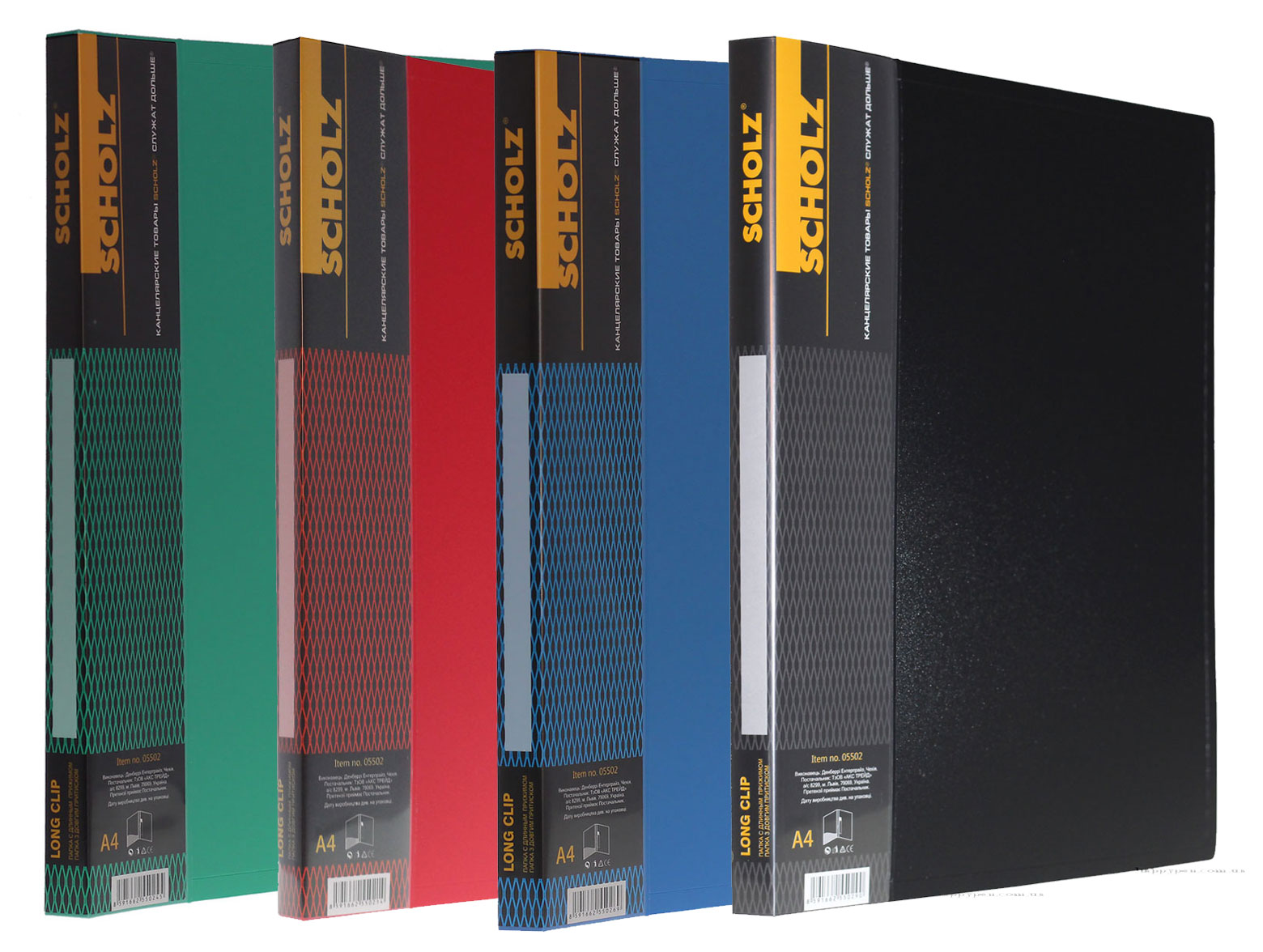 Папка з великим бічним прижимом пластикова 20мм., чорн. Scholz - фото 3