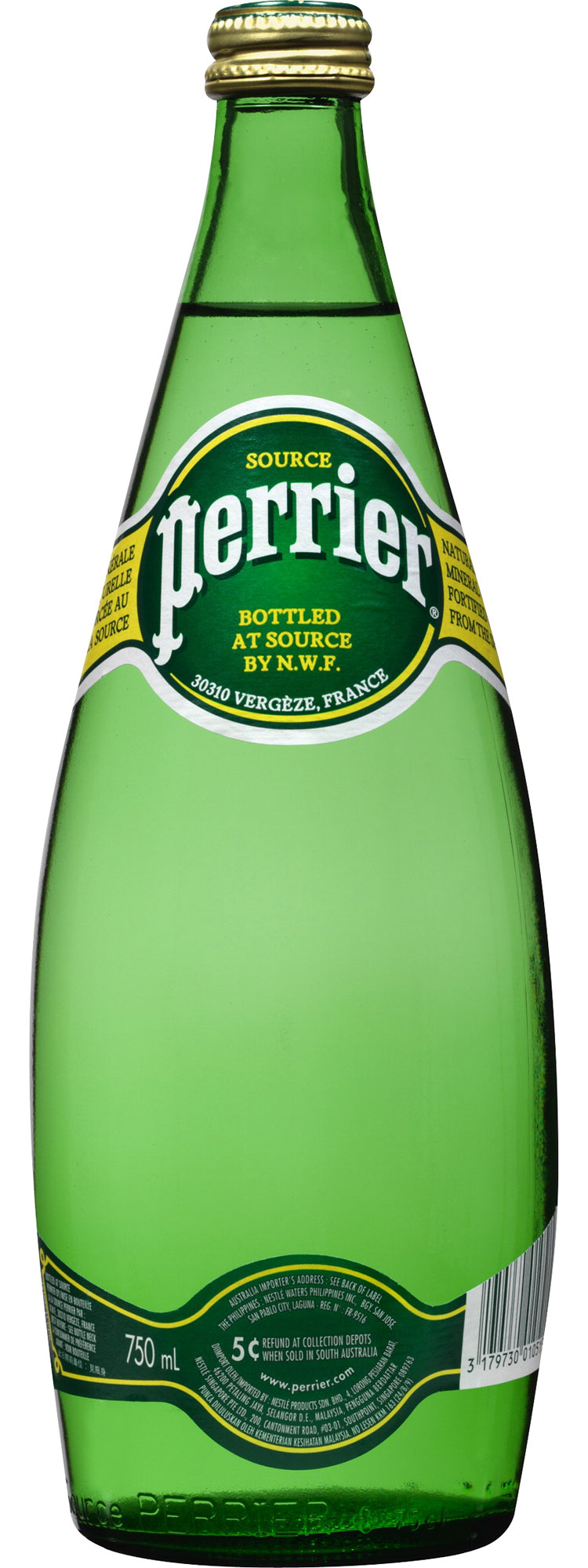Вода мінеральна газована 0,75л., скляна пляшка Perrier - фото 1