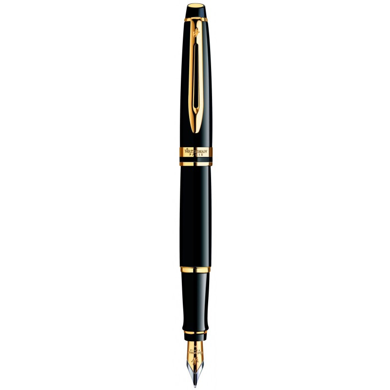 Ручка перова EXPERT Black FP, затиск - сталь, чорн. Waterman - фото 4