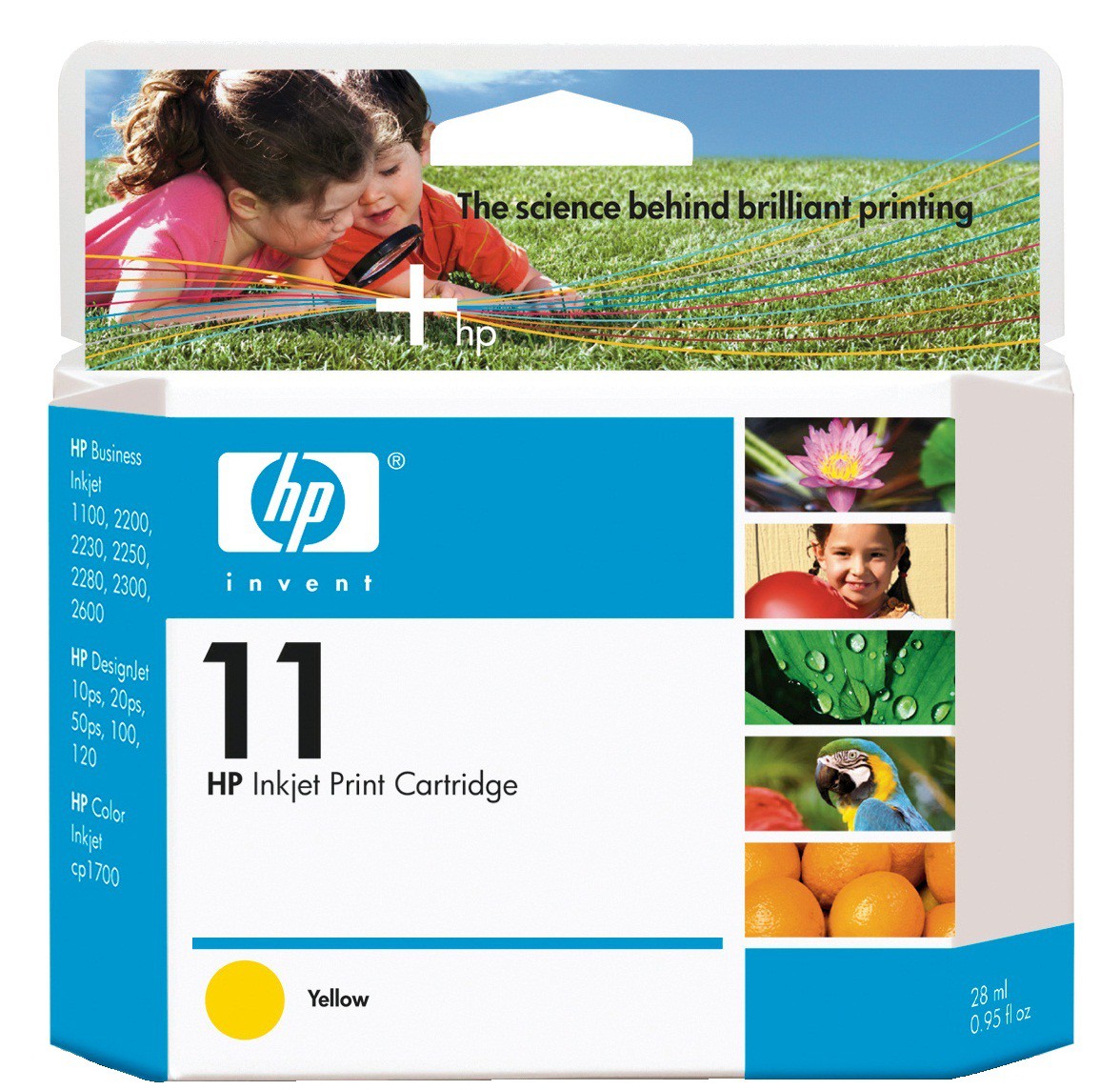 Картридж для струйных устройств HP Business Inkjet 2300/2600/2800 №11 (C4838AE) желт. оригинальный HP - фото 1