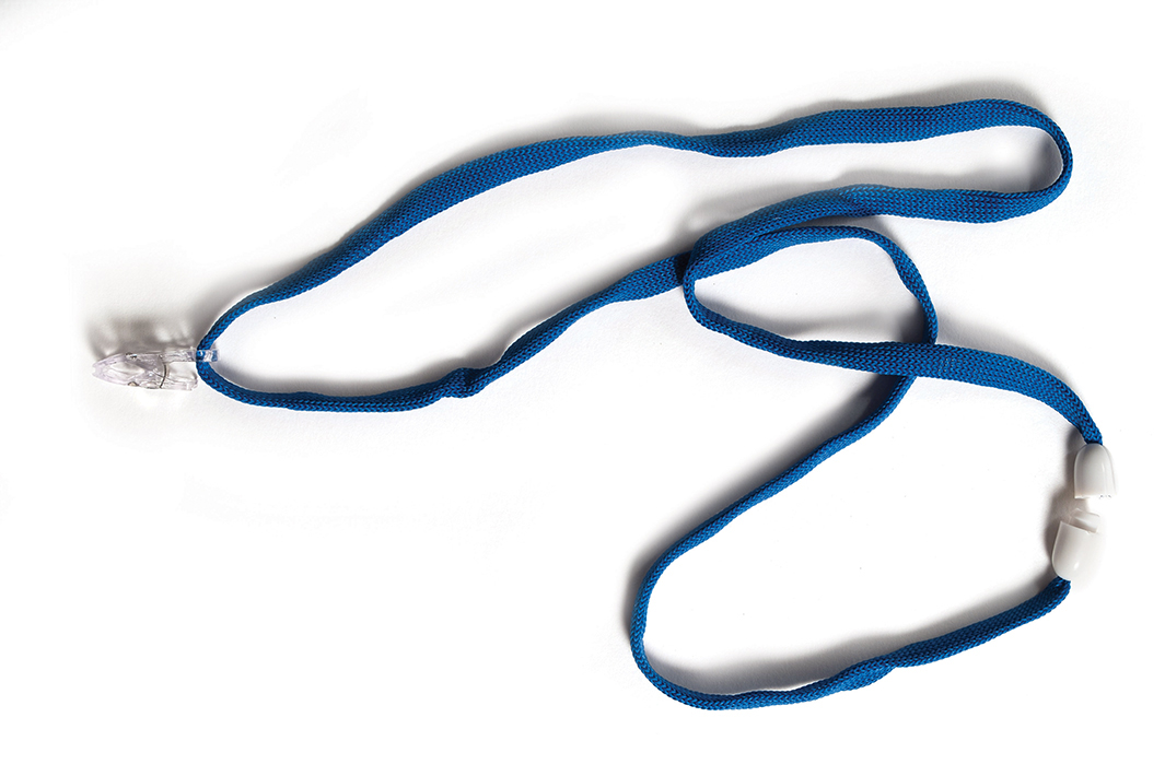 Стрічка для бейджа 45см., син. Scholz - фото 1