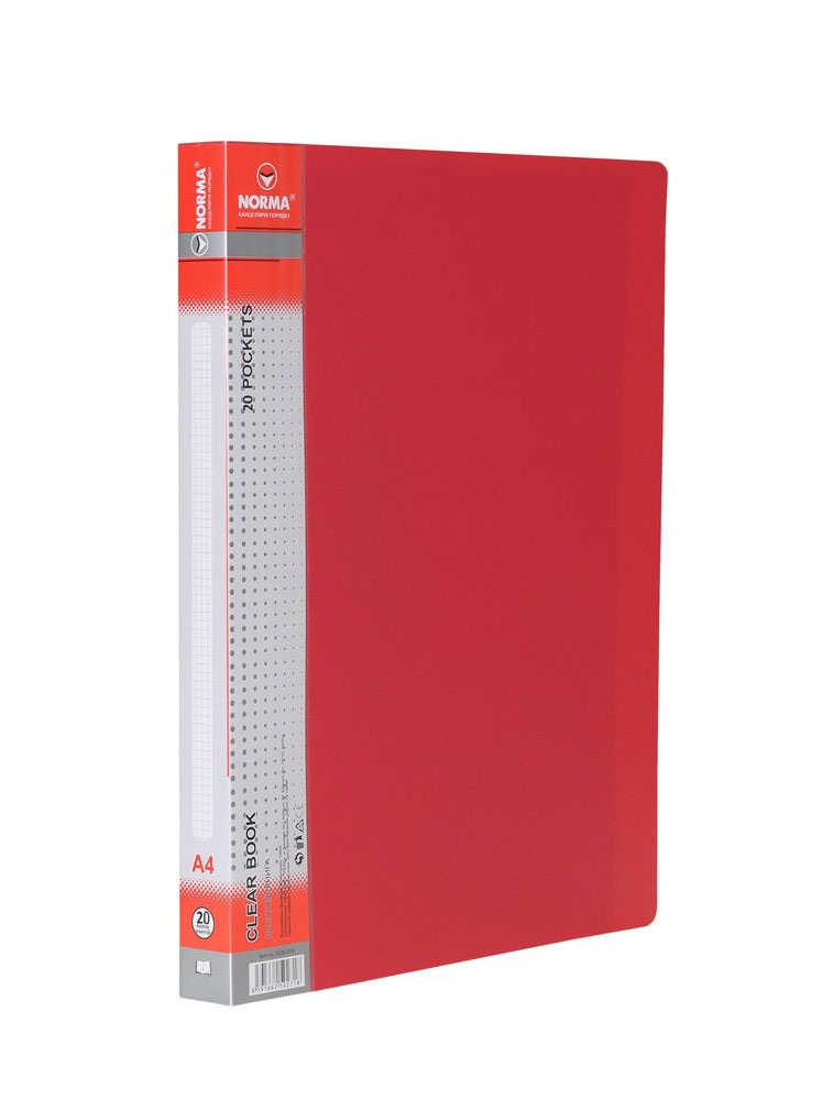 Папка на 20 файлів,, черв. NORMA - фото 1