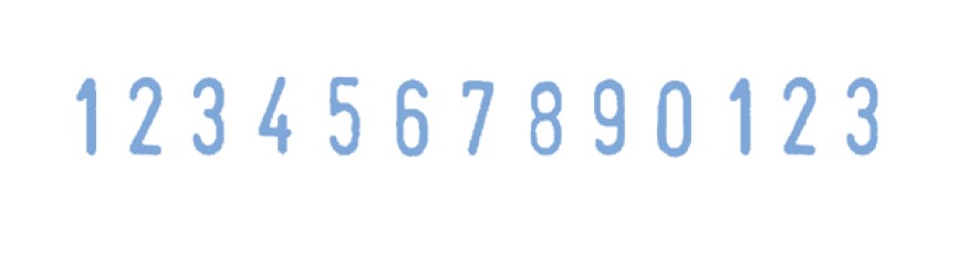 Мини нумератор 13-разрядный 4мм., син. Colop - фото 1