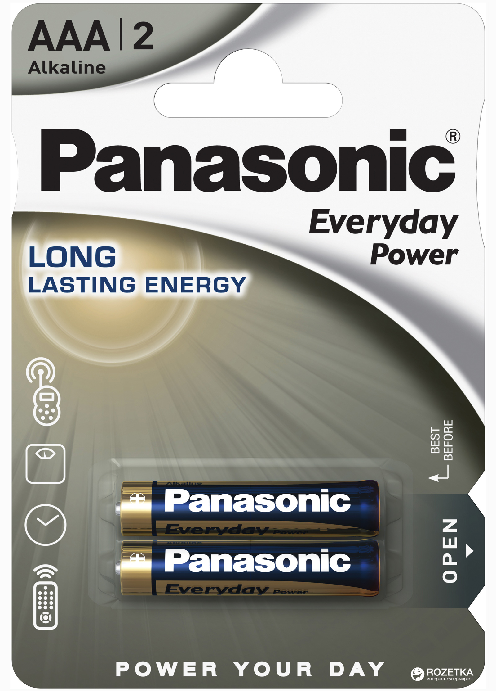 Батарейка LR03 (AAA) Everyday Power, 2шт./уп. Panasonic - фото 1