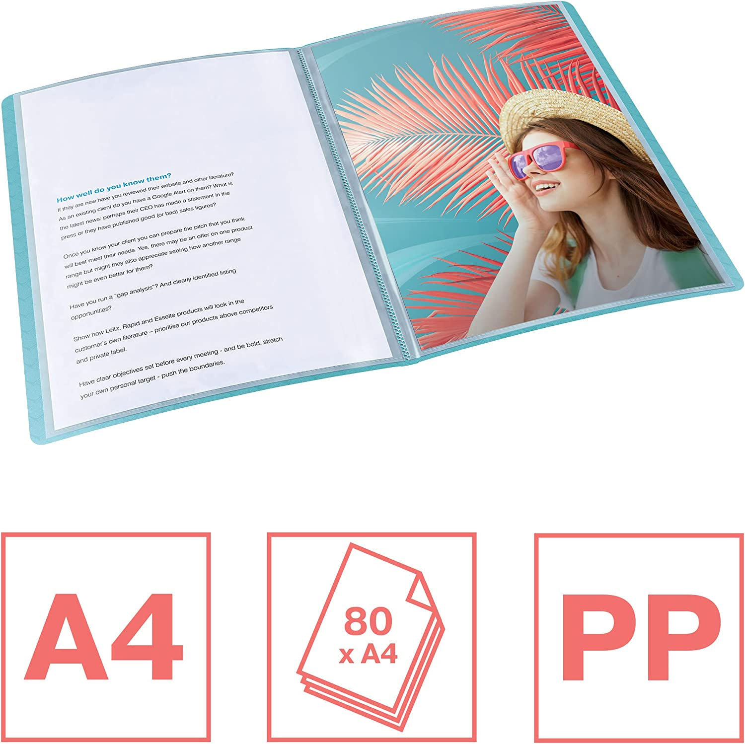 Папка на 40 файлів Colour'ice, блакит. Esselte - фото 3