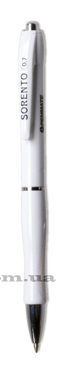 Ручка кулькова автоматична  SORENTO BLACK & WHITE, стержень син. Penmate - фото 3