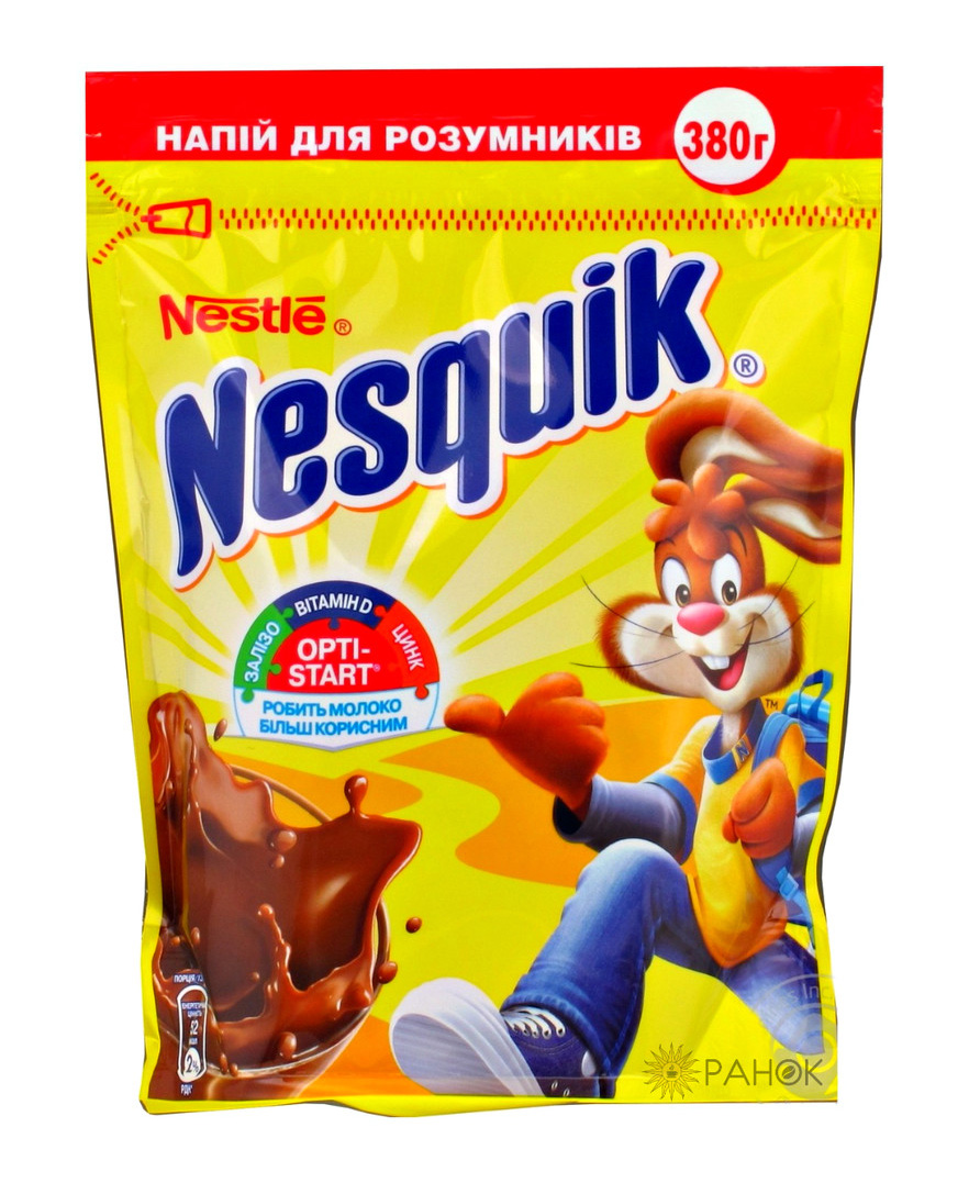 Какао-напій Nesquik Opti Start, 380г. Nestle - фото 1