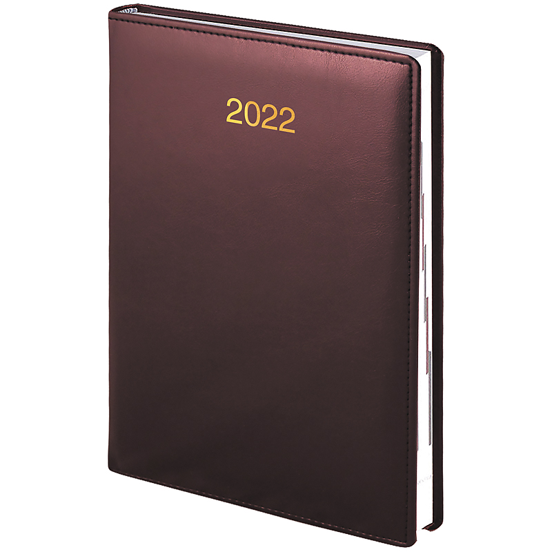 Щоденник датований 2022 Стандарт Soft, 14,5х20,6см., борд. Brunnen - фото 3