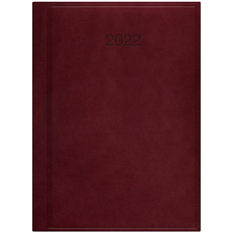 Ежедневник датированный 2022 Стандарт Torino, 14,5х20,6см., марсала Brunnen - фото 3