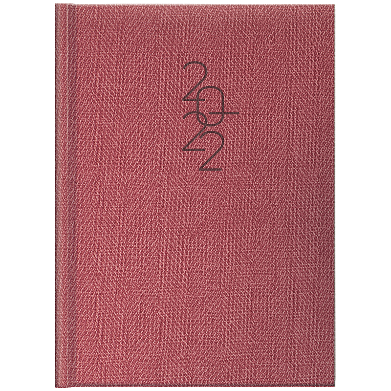 Щоденник датований 2022 Стандарт Tweed, 14,5х20,6см., черв. Brunnen - фото 3